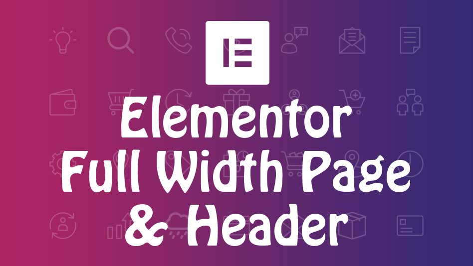 elementor full width