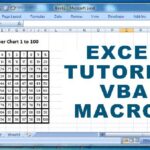 How to create a number chart 1 to 100 using MS Excel macro