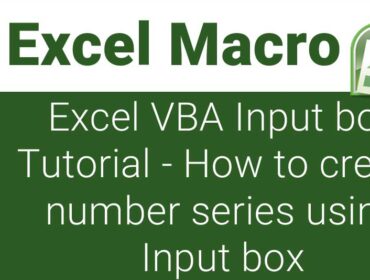 excel vba input box tutorial, excel vba input box examples