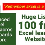 List of Free Excel Learning Sites