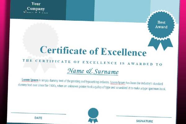 Free Certificate Templates for Word