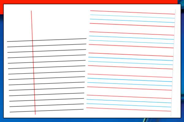 Lined Paper Word Template