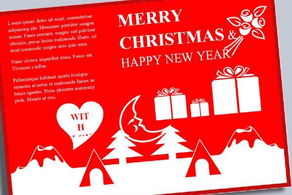 MS Word Greeting Card Template