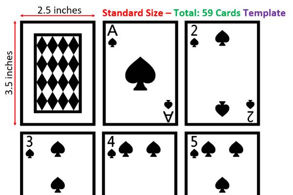 Poker Cards Word Template