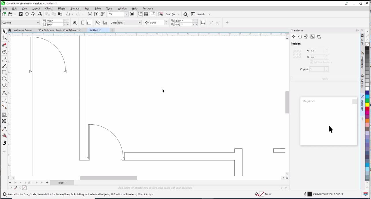 Creating Doors & Windows in CorelDRAW - Floor Plan in CorelDRAW