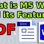 What is MS Word and its Features PDF