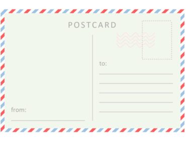 Postcard Template Word - 4x6 Postcard Template free download