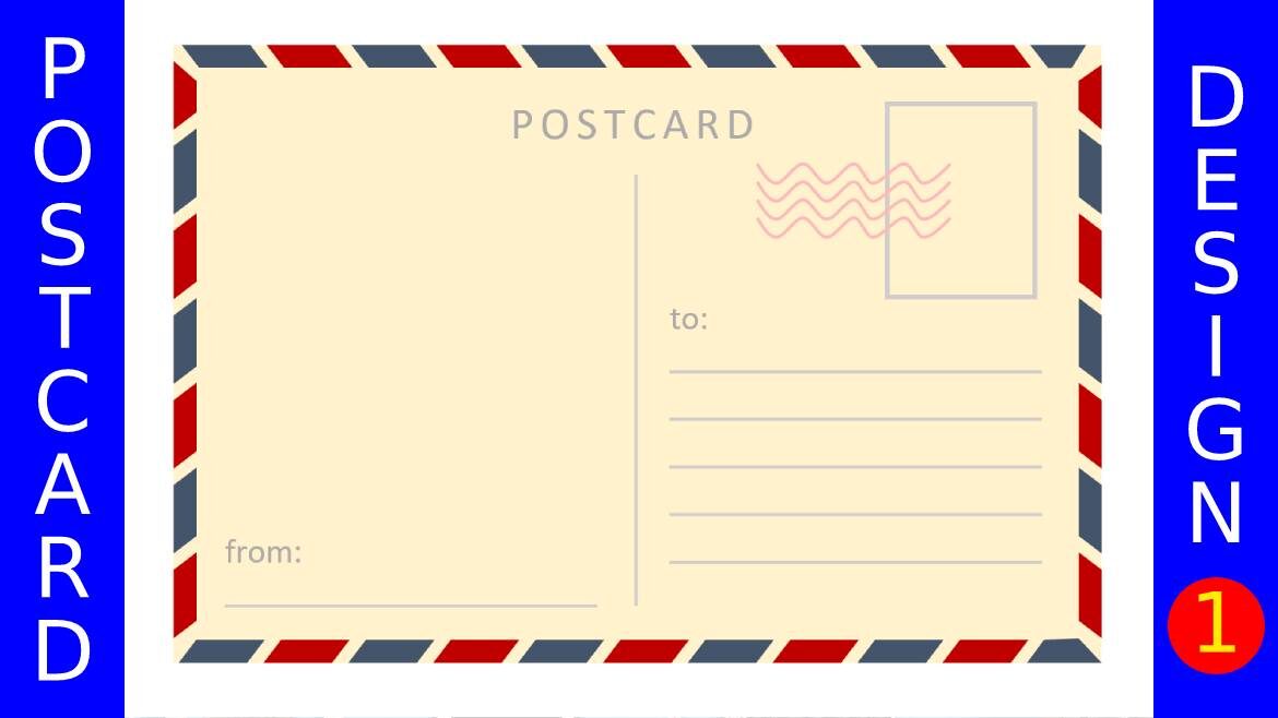 Postcard in Word Template Format Free Download