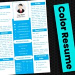Colorful Resume Template Word