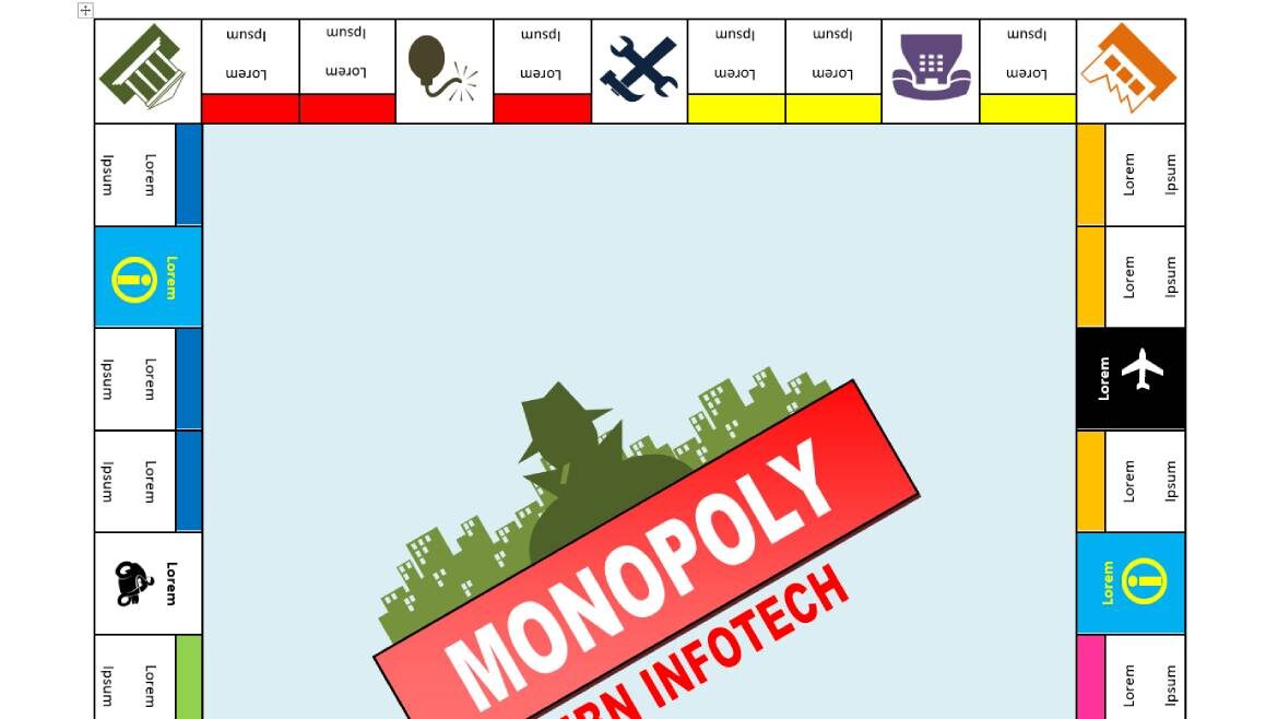 Monopoly Template Word
