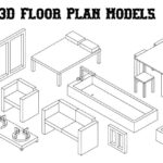 Floor Plan 3D Model and Symbols