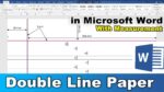 Double Line Paper Template - Double Ruled Paper Printable