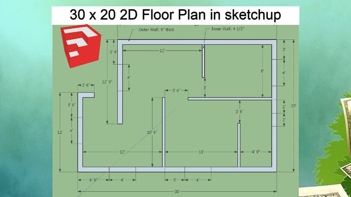 Sketchup 2D Floor Plan Download