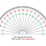 180 Degree Protractor PNG