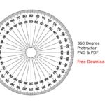 360 Degree Protractor PNG