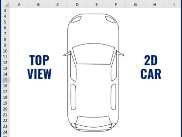 2D Car Drawing Top View - Car Top View Drawing