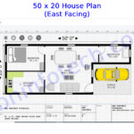 50 x 20 House Plans East Facing