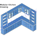 Modular Kitchen Drawing