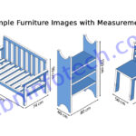 Simple Furniture Images with Measurement